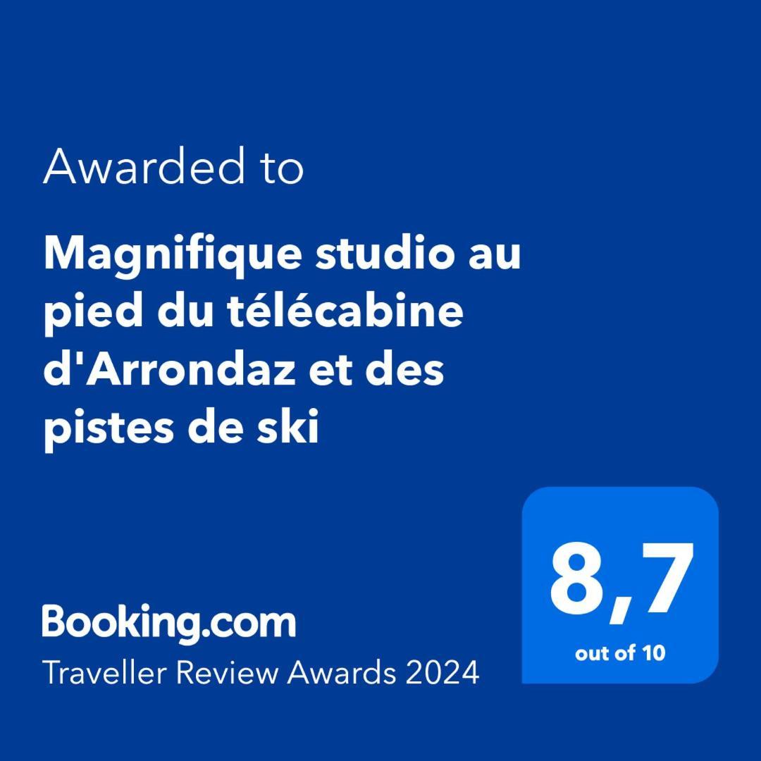 Magnifique Studio Au Pied Du Telecabine D'Arrondaz Et Des Pistes De Ski Модан Экстерьер фото
